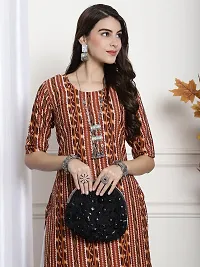 Fancy Crepe Printed Kurtas For Women-thumb2