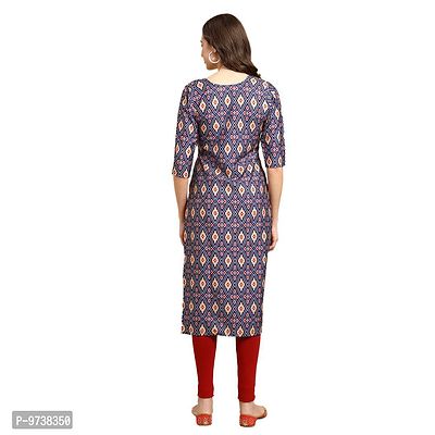 Fashionable Straight Multicoloured Printed Crepe Kurta For Women Combo Pack Of 4-thumb5