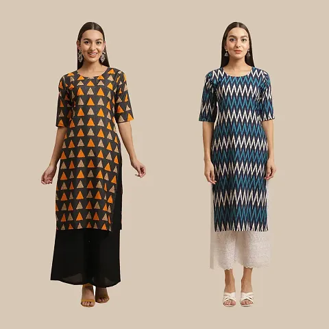 Fancy Combo of 2 Crepe Kurti