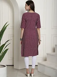 Elegant Crepe Self Design Kurta For Women And Girls-thumb2