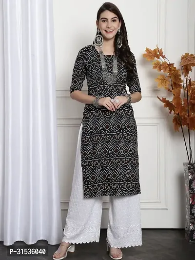 Elegant Crepe Printed Kurta For Women And Girls-thumb2