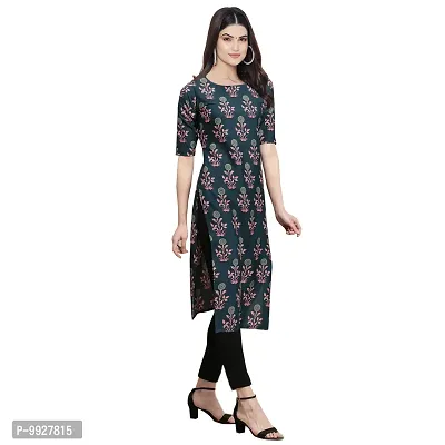 Women Crepe Digital Printed Straight Kurti  Pack of 3-thumb4