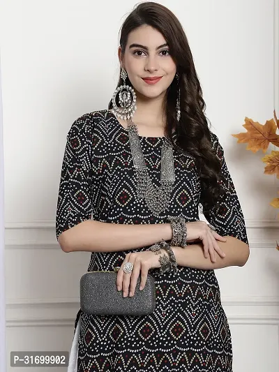 Fancy Crepe Printed Kurtas For Women-thumb4