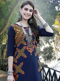 Stylish American Crepe Stitched Kurta For Women-thumb2