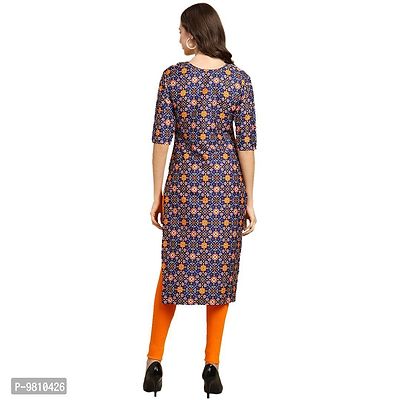 Fashionable Straight Multicoloured Printed Crepe Kurta For Women Combo Pack Of 2-thumb3