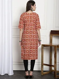 Elegant Crepe Printed Kurta For Women And Girls-thumb2