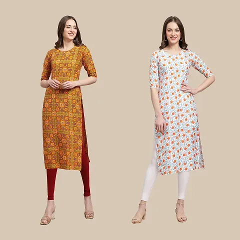 Fancy Combo of 2 Crepe Kurti