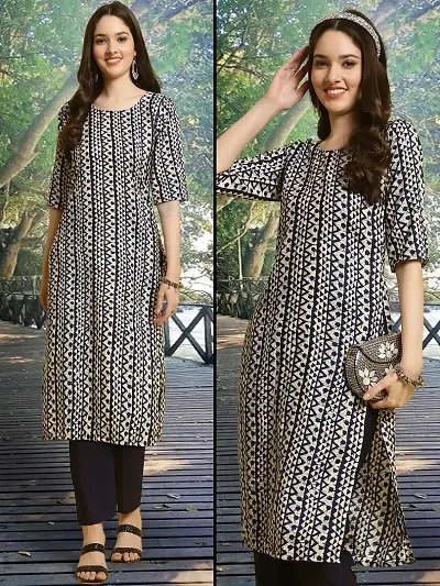 Stylish Fancy Designer American Crepe Kurta With Bottom Wear Set For Women