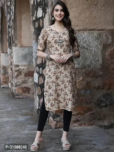 Elegant Crepe Printed Kurta For Women And Girls-thumb2