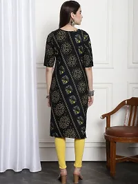 Stylish Black Crepe Kurta For Women-thumb2