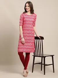 Elegant Crepe Yellow And Pink Printed 3/4 Sleeve Kurta For Women- Combo Of 2-thumb2