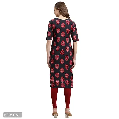 Fashionable Straight Multicoloured Printed Crepe Kurta For Women Combo Pack Of 2-thumb3