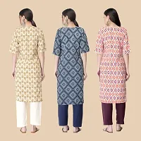 Classic Crepe Printed Kurtis For Women Combo Pack Of 3-thumb1