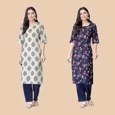 Classic Crepe Kurtis For Women Combo Pack Of 2