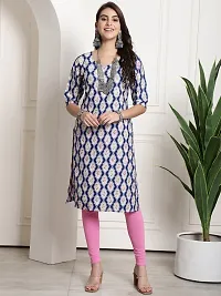 Elegant Crepe Printed Kurta For Women And Girls-thumb1