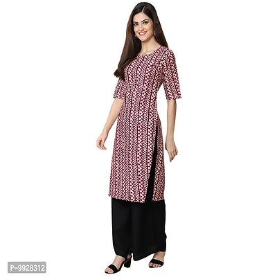 Women Crepe Digital Printed Straight Kurti  Pack of 3-thumb2