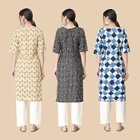 Classic Crepe Printed Kurtis For Women Combo Pack Of 3-thumb1