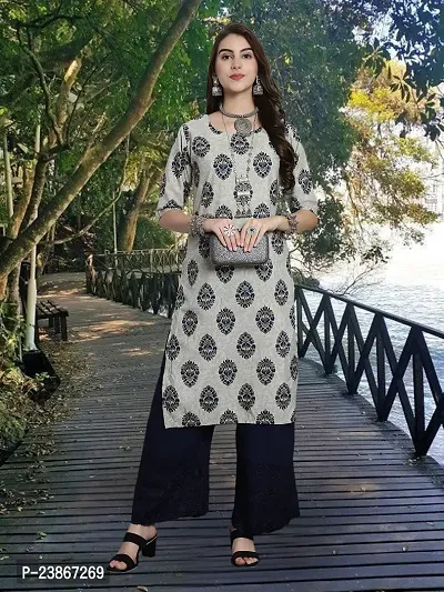 Stylish Crepe Stitched Kurta For Women