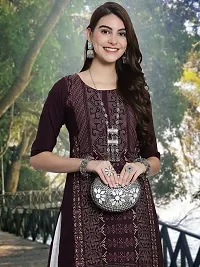 Stylish American Crepe Stitched Kurta For Women-thumb2