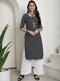 Fancy Crepe Printed Kurtas For Women-thumb1