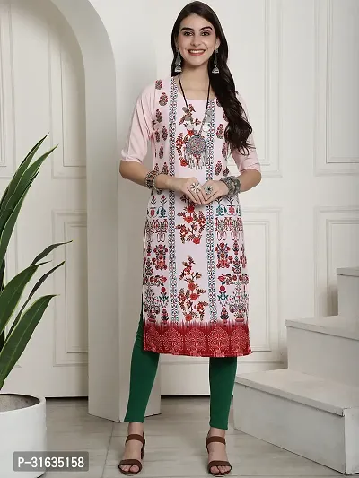 Fancy Crepe Printed Kurtas For Women-thumb2