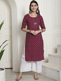 Fancy Crepe Printed Kurtas For Women-thumb1