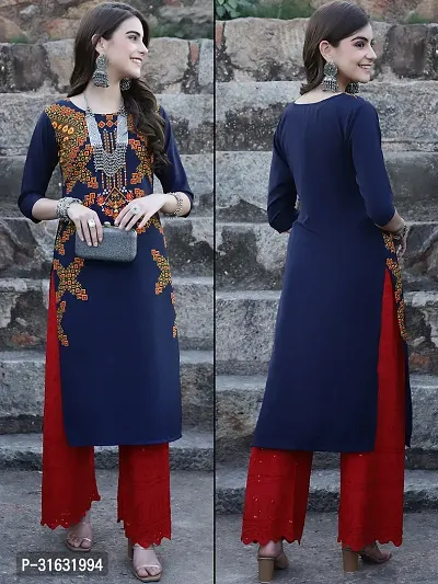 Fancy Crepe Printed Kurtas For Women-thumb0