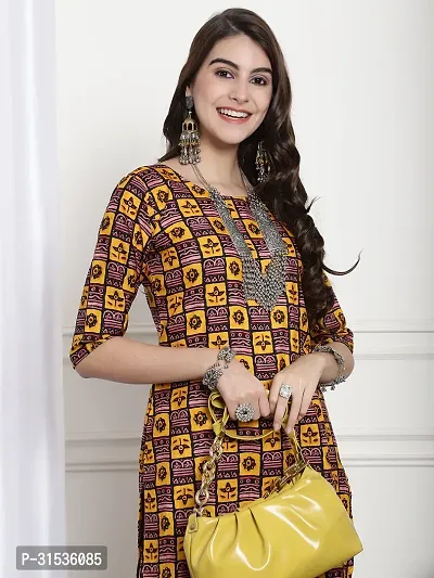 Elegant Crepe Printed Kurta For Women And Girls-thumb4