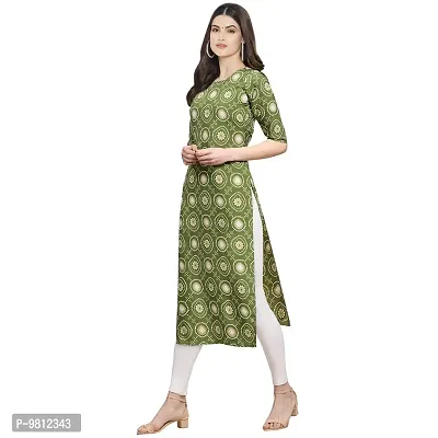 Fashionable Straight Multicoloured Printed Crepe Kurta For Women Combo Pack Of 2-thumb2