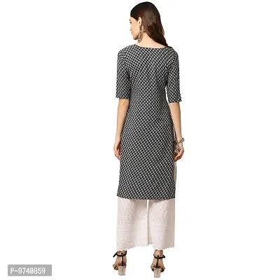 Fashionable Straight Multicoloured Printed Crepe Kurta For Women Combo Pack Of 4-thumb3