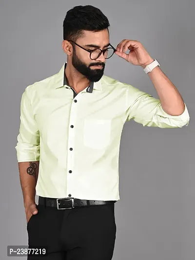 Stylish Men Cotton Long Sleeve Formal Shirt-thumb3