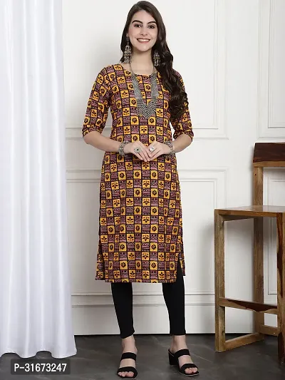 Fancy Crepe Printed Kurtas For Women-thumb2