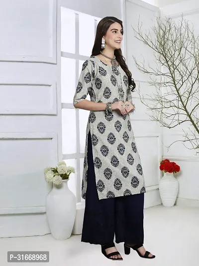 Stylish Grey Crepe Kurta For Women-thumb4