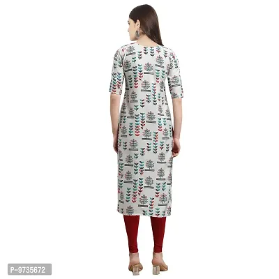 Fashionable Straight Multicoloured Printed Crepe Kurta For Women Combo Pack Of 4-thumb3
