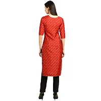 Fashionable Straight Multicoloured Printed Crepe Kurta For Women Combo Pack Of 4-thumb1