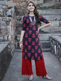 Elegant Crepe Printed Kurta For Women And Girls-thumb1