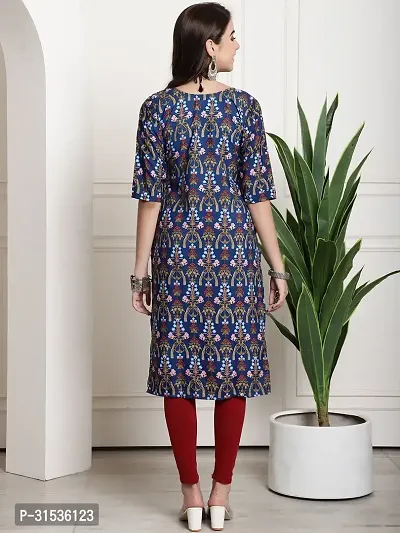 Elegant Crepe Printed Kurta For Women And Girls-thumb3