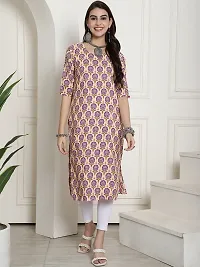 Fancy Crepe Printed Kurtas For Women-thumb1