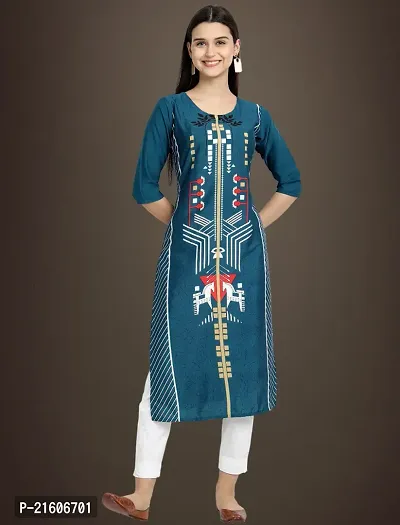 Trendy Crepe Printed Kurti For Women-Pack Of 3-thumb5