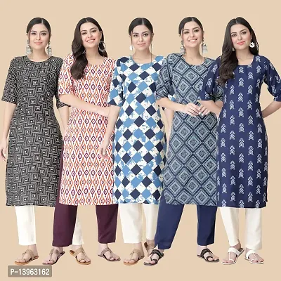 Classic Crepe Printed Kurtis Combo For Women