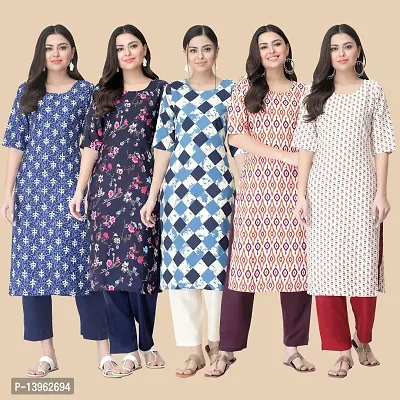 Classic Crepe Printed Kurtis Combo For Women