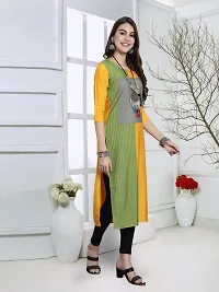 Stylish Yellow Crepe Kurta For Women-thumb3