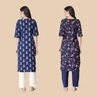 Classic Crepe Printed Kurtis For Women Combo Pack Of 2-thumb1