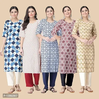 Classic Crepe Printed Kurtis Combo For Women