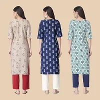 Classic Crepe Printed Kurtis For Women Combo Pack Of 3-thumb1