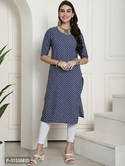 Elegant Crepe Printed Kurta For Women And Girls-thumb2