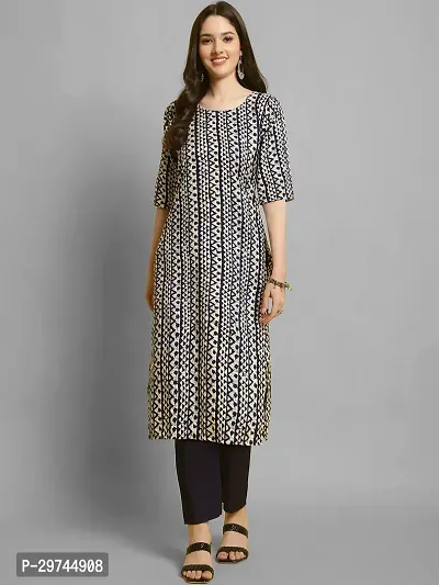 Stylish Crepe Kurta With Pant Set For Women-thumb2