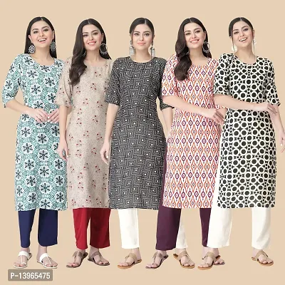 Classic Crepe Printed Kurtis Combo For Women