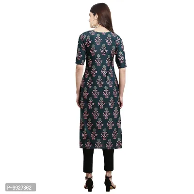 Women Crepe Digital Printed Straight Kurti  Pack of 3-thumb4