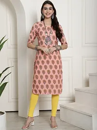 Elegant Crepe Printed Kurta For Women And Girls-thumb1